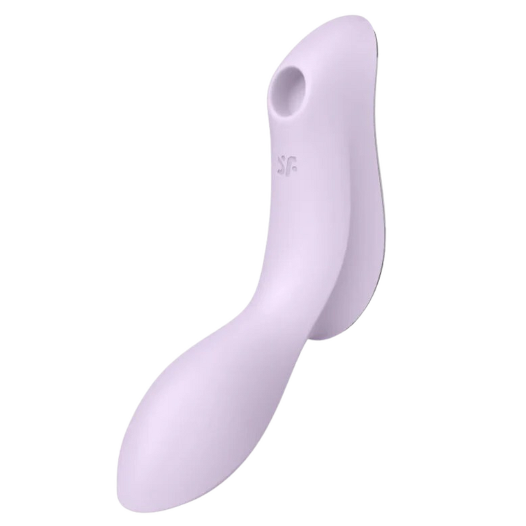 Estimulador Duplo Usb Satisfyer Curvy Trinity 2 Roxo