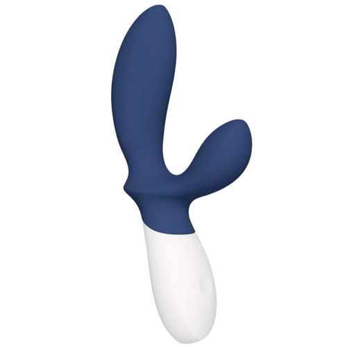 Estimulador Anal Usb Movimento Ponto-P e Vibração Lelo Loki Wave 2 Azul