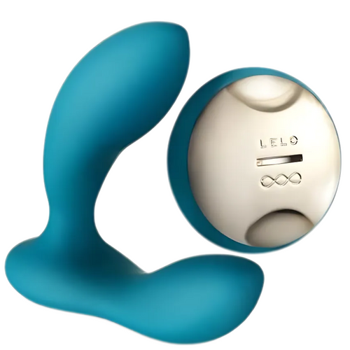 Estimulador Anal Usb Vibração Lelo Hugo Azul Controlo Remoto