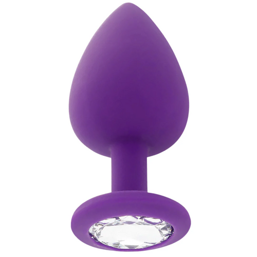 Plug Anal Jóia Silicone Intense Roxo L