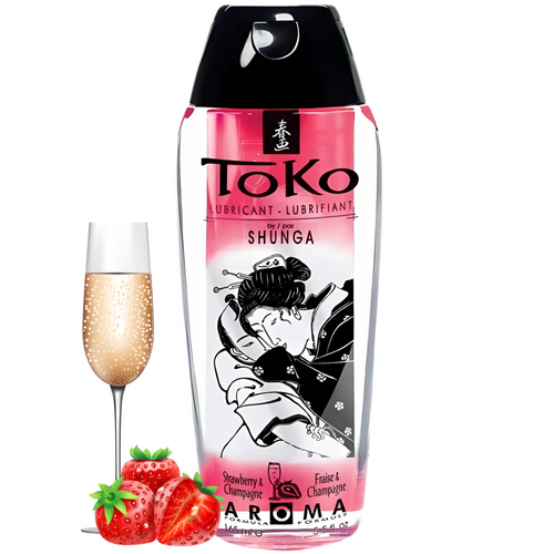 Lubrificante Sabor Shunga Toko Morango e Champanhe 165ml