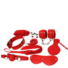 Carregar imagem no visualizador da galeria, Conjunto BDSM 8 Peças Experience Vermelho
