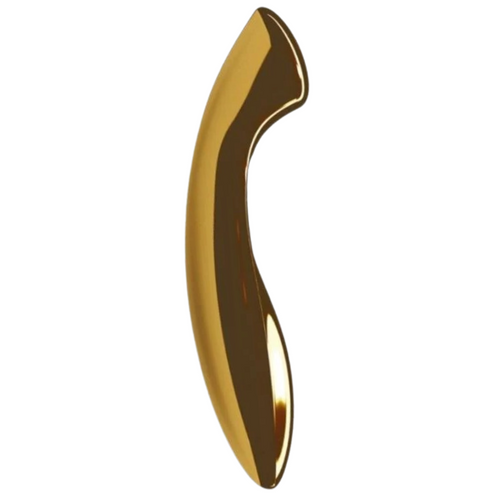 Dildo Firme Ponto-G Lelo Olga Ouro Aço Inóxidável 19.5x5cm