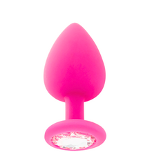 Carregar imagem no visualizador da galeria, Plug Anal Jóia Silicone Intense Rosa S
