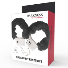 Carregar imagem no visualizador da galeria, Algemas Pulso Felpudas Darkness Preto
