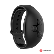 Anel Peniano Vibração Usb Black&Silver Agron Controlo Remoto Watchme