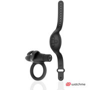 Anel Peniano Vibração Usb Black&Silver Agron Controlo Remoto Watchme