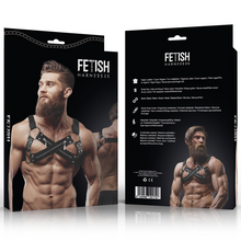 Carregar imagem no visualizador da galeria, Arnês Masculino Fetish Submissive Attitude César
