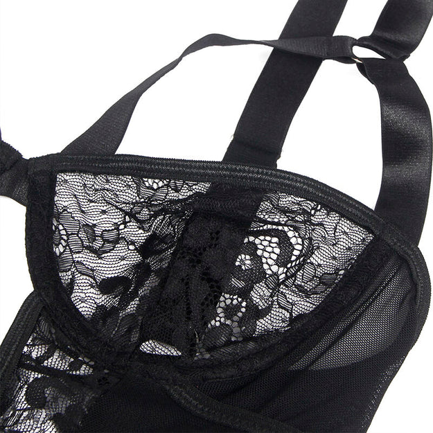 Body Subblime Lace Garter Preto