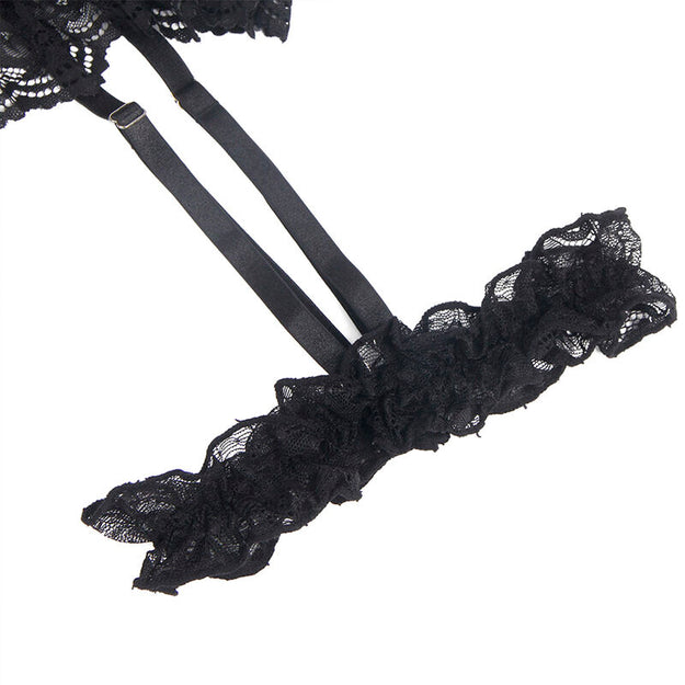 Body Subblime Lace Garter Preto