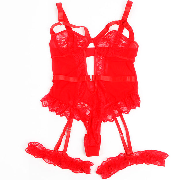 Body Subblime Lace Garter Vermelho