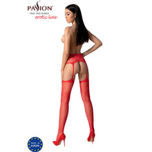 Carregar imagem no visualizador da galeria, Collants Abertos Passion S028 Vermelho
