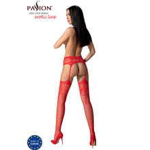 Carregar imagem no visualizador da galeria, Collants Abertos Passion S029 Vermelho
