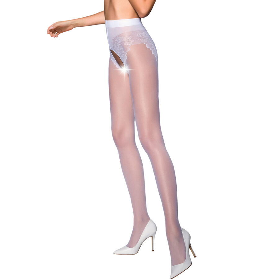 Collants Abertos Passion Tiopen 006 Branco