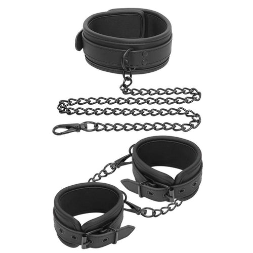 Conjunto Algemas Pulso, Coleira e Corrente IntoYou