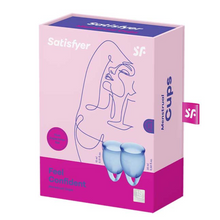 Carregar imagem no visualizador da galeria, Copo Menstrual Satisfyer Feel Confident Azul Escuro 15+ 20 ml

