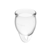 Carregar imagem no visualizador da galeria, Copo Menstrual Satisfyer Feel Confident Transparente 15+ 20 ml

