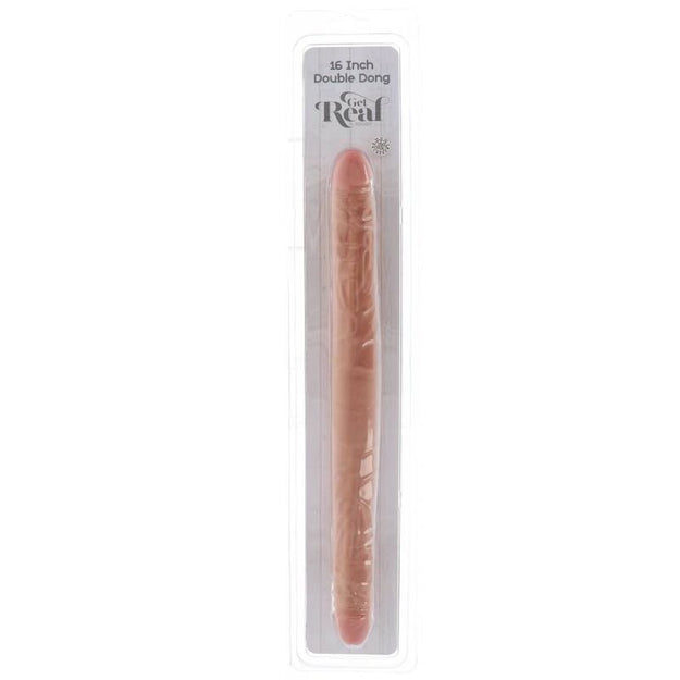 Dildo Duplo Silicone Dupla Densidade Get Real 40x3.5cm