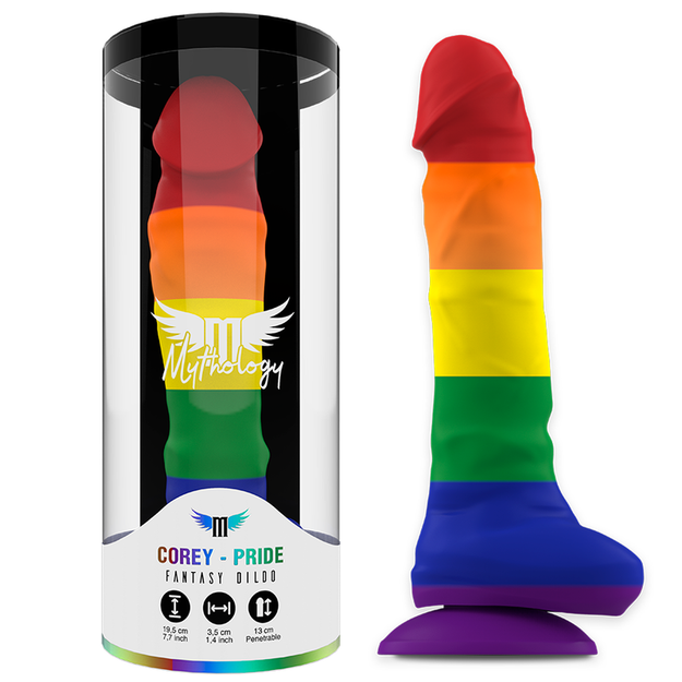 Dildo Mythology Pride Corey 13x3.5cm