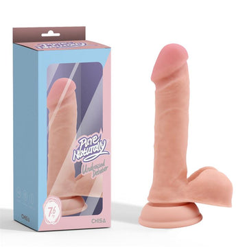 Dildo Silicone Dupla Densidade Pure Naturality 15.4x3.6cm
