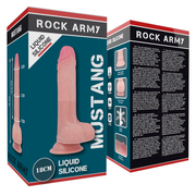 Dildo Silicone Dupla Densidade RockArmy Mustang 13.5x4cm