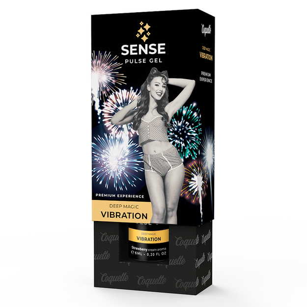 Estimulante Unisexo Vibrador Líquido Coquette Magic Vibration Sabor Morango