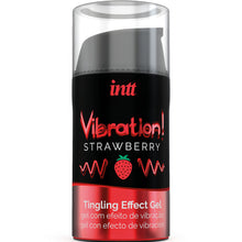 Load image into Gallery viewer, Estimulante Unisexo Vibrador Líquido Intt Sabor Morango
