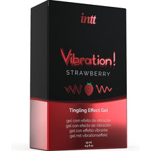 Load image into Gallery viewer, Estimulante Unisexo Vibrador Líquido Intt Sabor Morango
