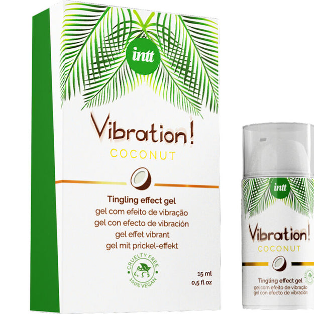 Estimulante Unisexo Vibrador Líquido Intt Vegan Sabor Côco