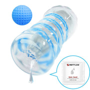 Masturbador Manual Movimento Espiral Prettylove Blue Spiral