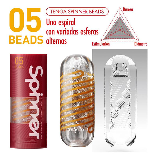 Masturbador Manual Movimento Espiral Tenga Beads