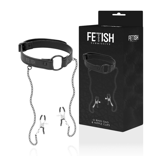 Mordaça Pinças Mamilos Fetish Submissive