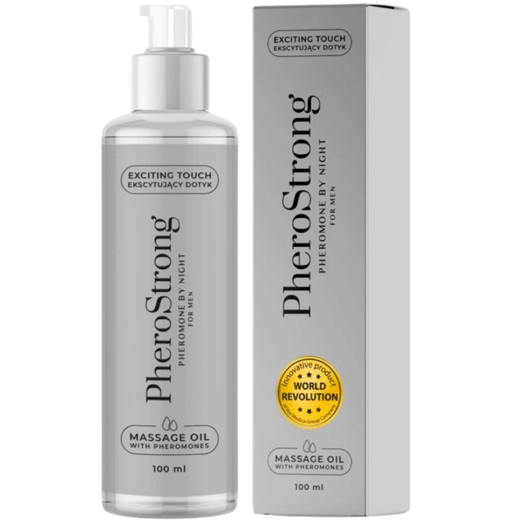 Óleo de massagem com Feromonas Pherostrong By Night Masculino 100ml