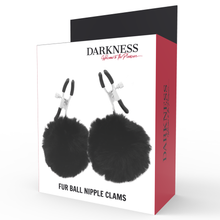Carregar imagem no visualizador da galeria, Pinças Mamilos Pompom Darkness
