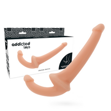 Carregar imagem no visualizador da galeria, Strap-On Duplo Addicted Bege
