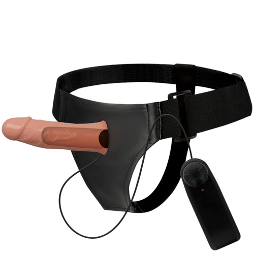 Strap-On Oco Vibração Pilhas Harness Attraction Gregory