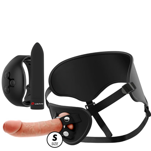 Strap-On Usb Vibração e Bala Vibratória Cyber Strap S Controlo Remoto Watchme