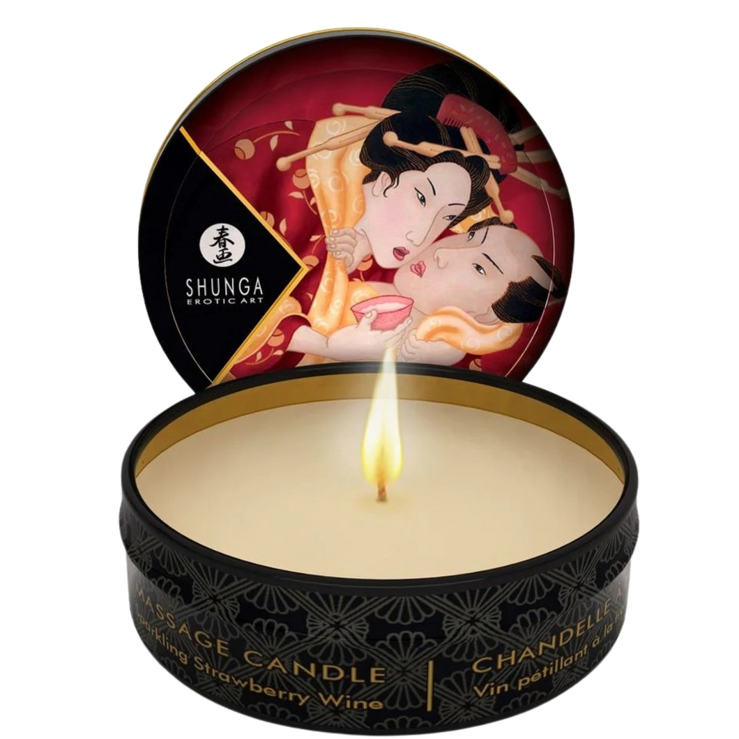 Vela Massagem Shunga Aroma Morango 30ml