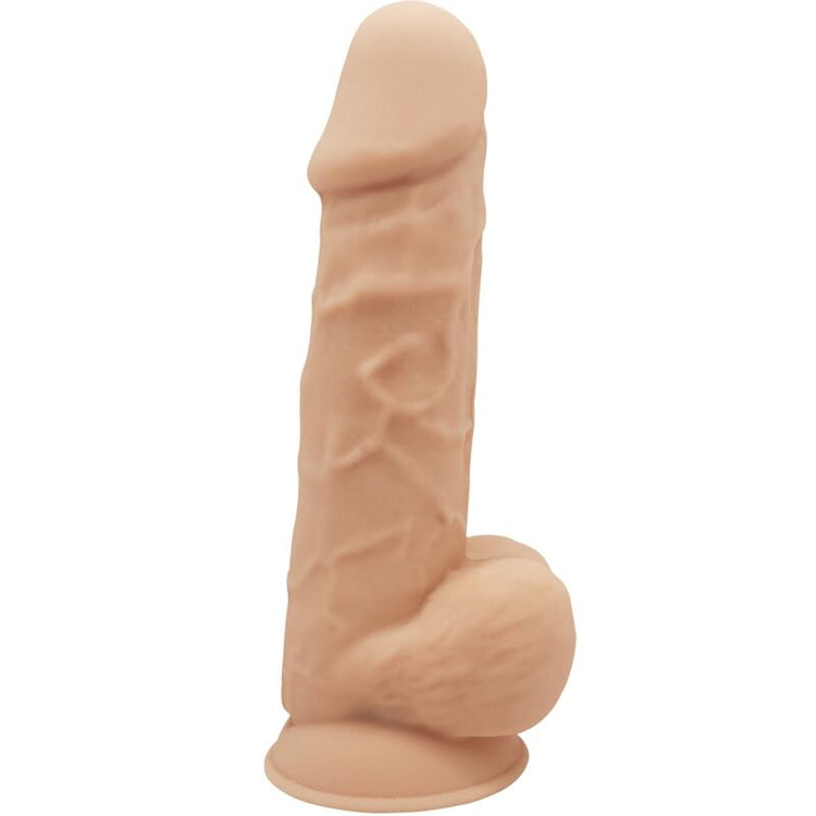 Vibrador Realístico Usb Silicone Memória SilexD 8.5 Bege