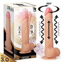 Carregar imagem no visualizador da galeria, Vibrador Realístico Usb Movimento Telescópico e Rotação Centauro Cesur
