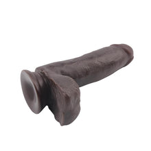 Carregar imagem no visualizador da galeria, Dildo Silicone Dupla Densidade Fashion Dude Castanho 14x3.6cm
