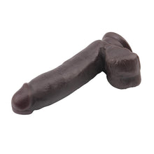 Carregar imagem no visualizador da galeria, Dildo Silicone Dupla Densidade Fashion Dude Castanho 14x3.6cm
