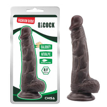 Carregar imagem no visualizador da galeria, Dildo Silicone Dupla Densidade Fashion Dude Preto 16x4cm
