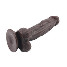 Carregar imagem no visualizador da galeria, Dildo Silicone Dupla Densidade Fashion Dude Preto 16x4cm
