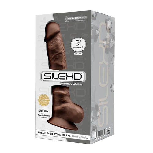 Dildo Silicone Memória SilexD 9 l Castanho