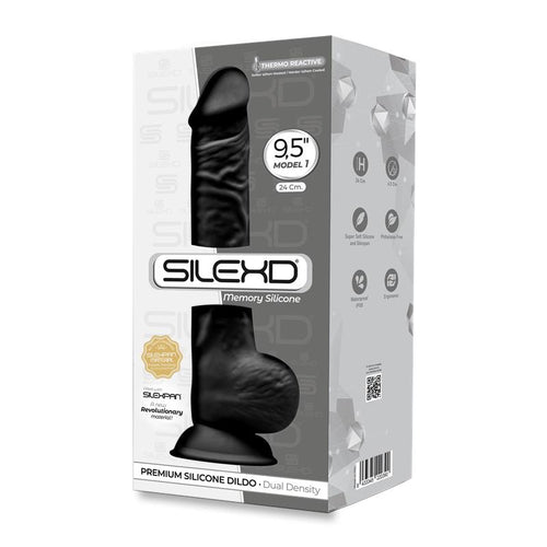 Dildo Silicone Memória SilexD 9.5 Preto