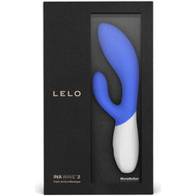 Carregar imagem no visualizador da galeria, Vibrador Usb Movimento Ponto-G Lelo Ina Wave 2 Azul
