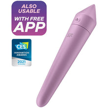 Carregar imagem no visualizador da galeria, Bala Vibração Usb Satisfyer Ultra Power Bullet 8 Lilás Controlo Remoto App
