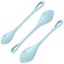 Carregar imagem no visualizador da galeria, Conjunto 3 Bolas Kegel Satisfyer Yoni Power 2 Azul
