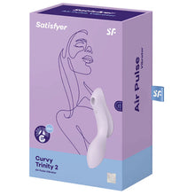 Carregar imagem no visualizador da galeria, Estimulador Duplo Usb Satisfyer Curvy Trinity 2 Roxo
